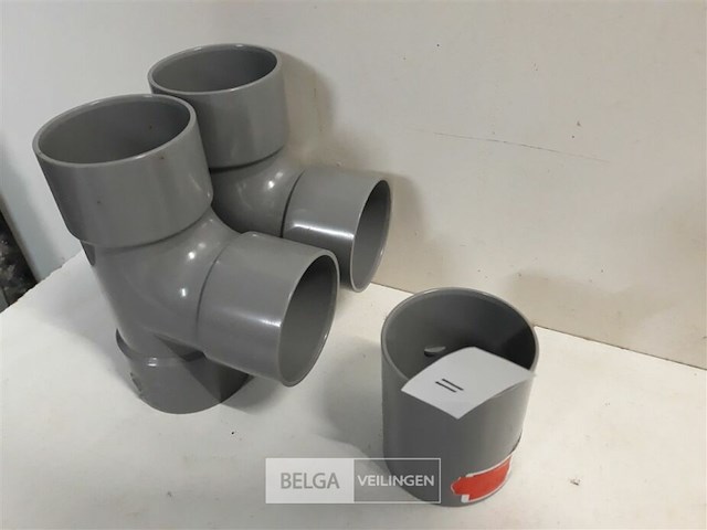 2 x t stuk + 1 x mof 50 mm pvc lijmverbinding - afbeelding 3 van  3
