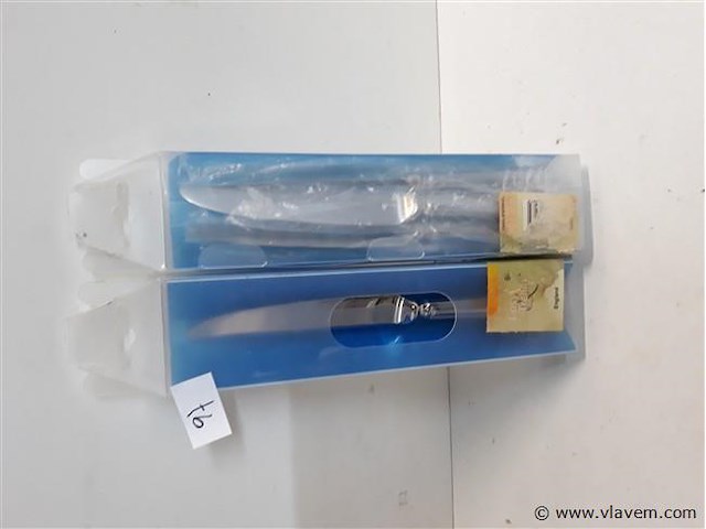 2 x tafelmes 24 cm 18/10 6 stuks - afbeelding 1 van  2