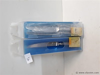 2 x tafelmes 24 cm 18/10 6 stuks - afbeelding 1 van  2