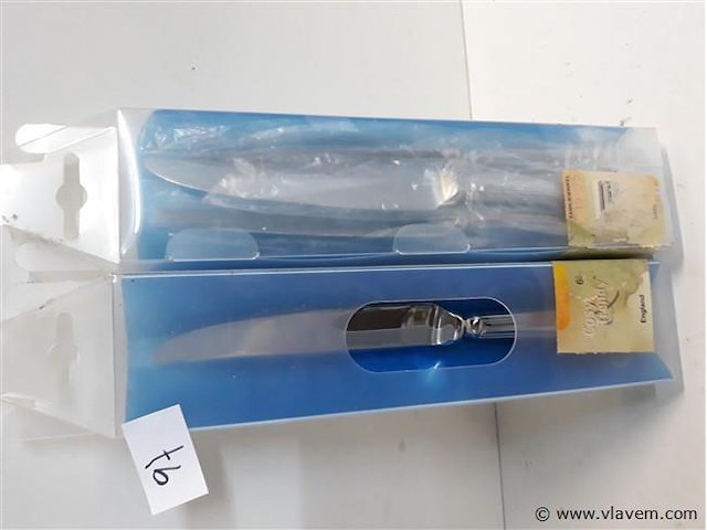 2 x tafelmes 24 cm 18/10 6 stuks - afbeelding 2 van  2