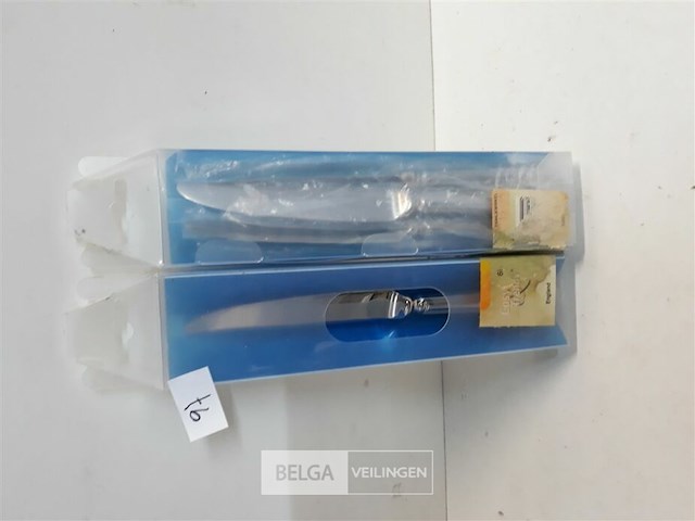 2 x tafelmes 24 cm 18/10 6 stuks - afbeelding 2 van  3