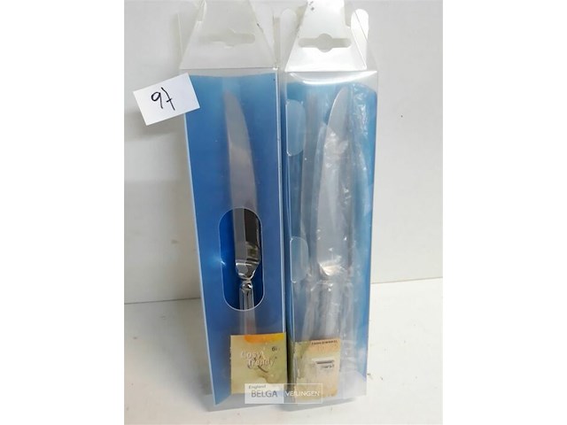 2 x tafelmes 24 cm 18/10 6 stuks - afbeelding 3 van  3