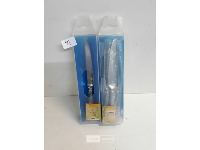 2 x tafelmes 24 cm 18/10 6 stuks - afbeelding 1 van  3