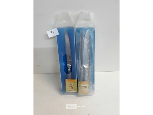 2 x tafelmes 24 cm 18/10 6 stuks - afbeelding 1 van  3