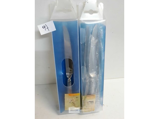 2 x tafelmes 24 cm 18/10 6 stuks - afbeelding 3 van  3
