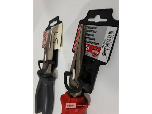 2 x telefoontang 1 x recht 200 mm + 1 x gebogen 200 mm steelwood - afbeelding 3 van  3