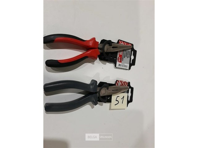 2 x telefoontang 1 x recht 200 mm + 1 x gebogen 200 mm steelwood - afbeelding 1 van  3