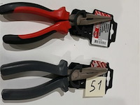 2 x telefoontang 1 x recht 200 mm + 1 x gebogen 200 mm steelwood - afbeelding 1 van  3