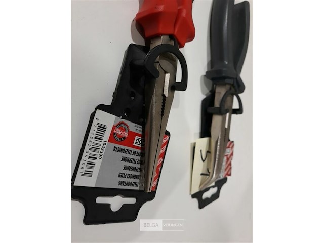 2 x telefoontang 1 x recht 200 mm + 1 x gebogen 200 mm steelwood - afbeelding 3 van  3