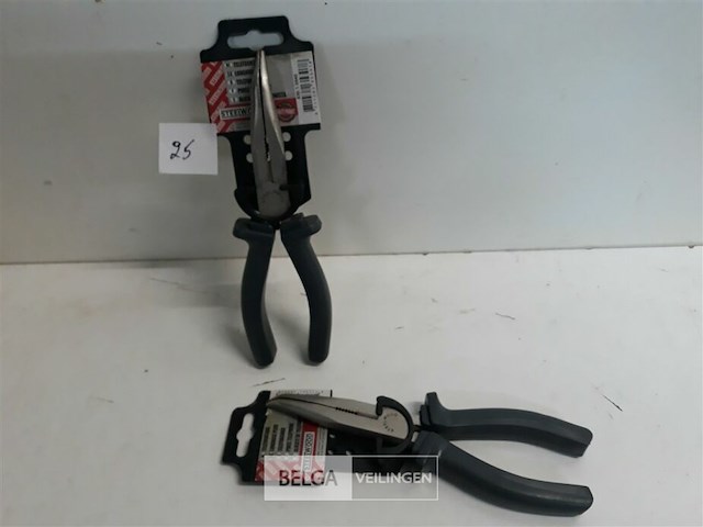 2 x telefoontang gebogen 200 mm - afbeelding 2 van  3