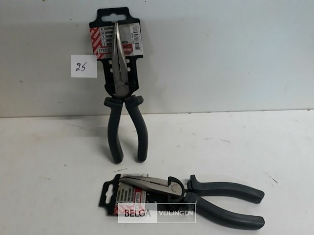 2 x telefoontang gebogen 200 mm - afbeelding 2 van  3