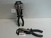 2 x telefoontang gebogen 200 mm