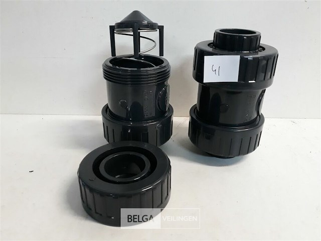 2 x terugslagklep 40 mm drukleiding lijmverbinding - afbeelding 1 van  3