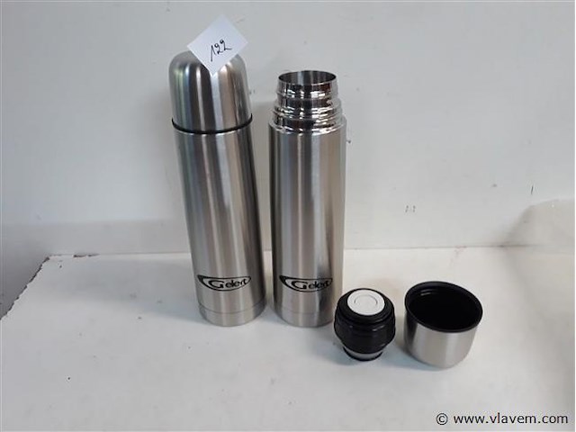 2 x thermos 700 ml inox - afbeelding 1 van  2