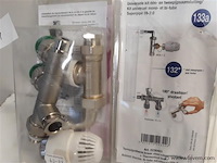 2 x thermostaat radiatorkraan 2 buis alpex 16 mm ½ - afbeelding 2 van  2