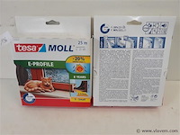 2 x tochtband rubber bruin tesa 25m - afbeelding 1 van  2