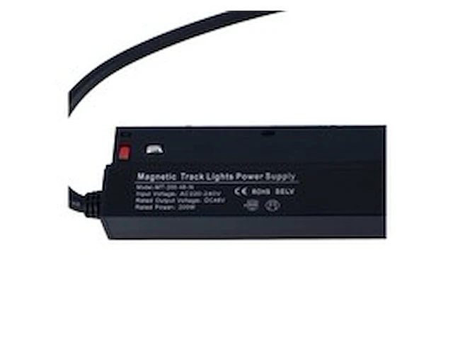 2 x transformator voor magnetische rail – 48v – 200w – zwart - afbeelding 1 van  6