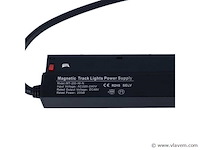 2 x transformator voor magnetische rail – 48v – 200w – zwart - afbeelding 1 van  5