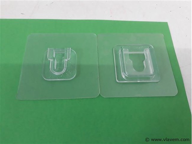 2 x transparante kapstokhaakjes 10 stuks - afbeelding 2 van  2