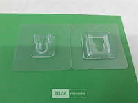 2 x transparante kapstokhaakjes 10 stuks - afbeelding 3 van  3