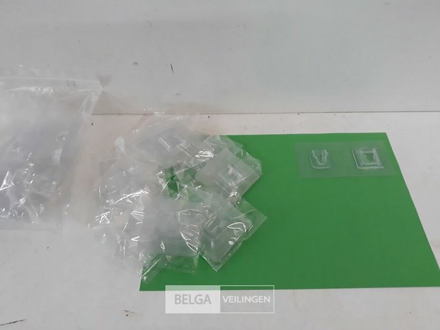 2 x transparante kapstokhaakjes 10 stuks - afbeelding 2 van  3