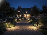 2 x tuinlamp 50cm gu10 fitting zand zwart waterdicht - afbeelding 5 van  9