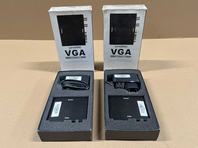 2 x unotec vga to hdmi converter - afbeelding 1 van  1
