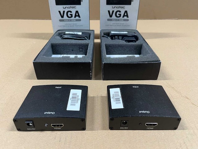 2 x unotec vga to hdmi converter - afbeelding 3 van  4