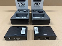 2 x unotec vga to hdmi converter - afbeelding 3 van  4