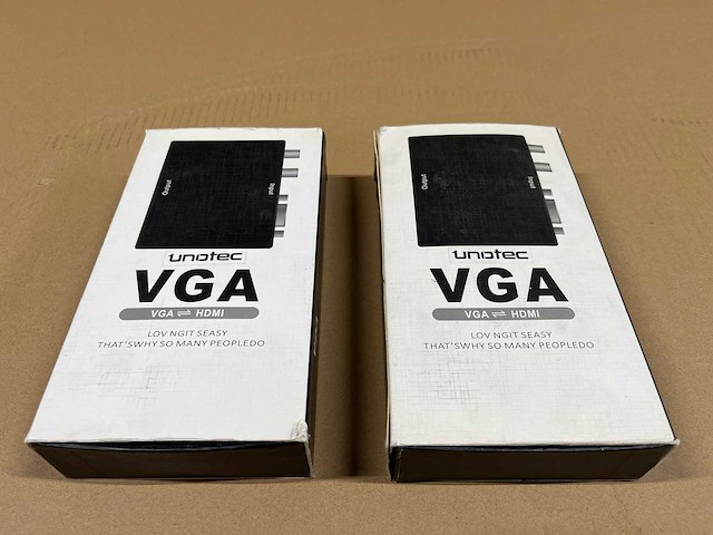 2 x unotec vga to hdmi converter - afbeelding 4 van  4