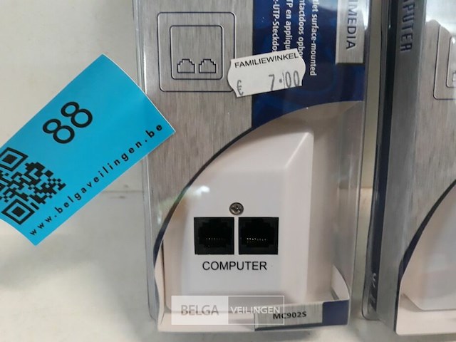 2 x utp contactdoos opbouw vast netwerk - afbeelding 3 van  3