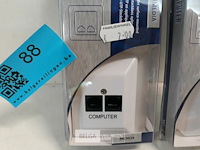 2 x utp contactdoos opbouw vast netwerk - afbeelding 3 van  3