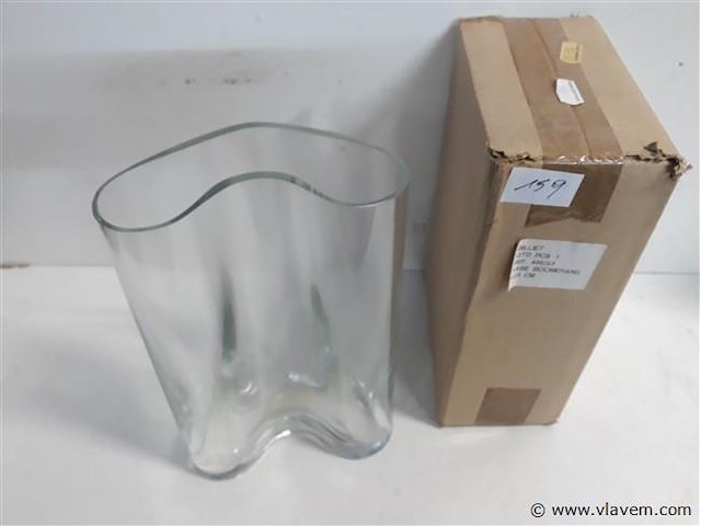 2 x vaas boomerang 23 cm - afbeelding 2 van  2