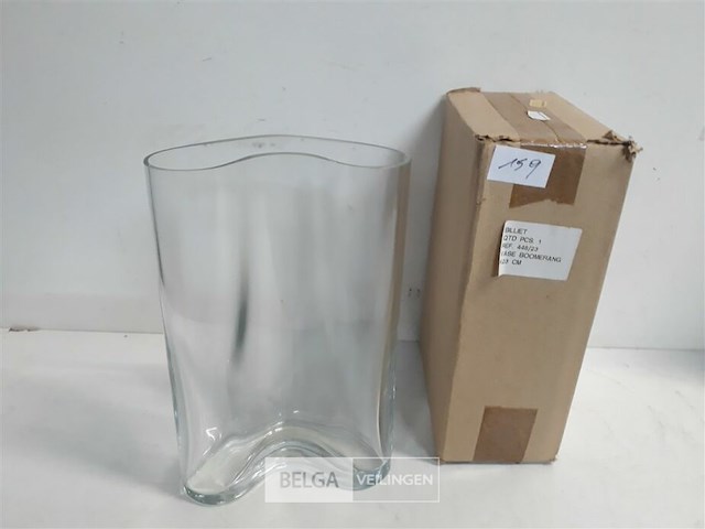 2 x vaas boomerang 23 cm - afbeelding 2 van  3