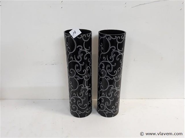 2 x vaas cylinder zwart - afbeelding 1 van  2