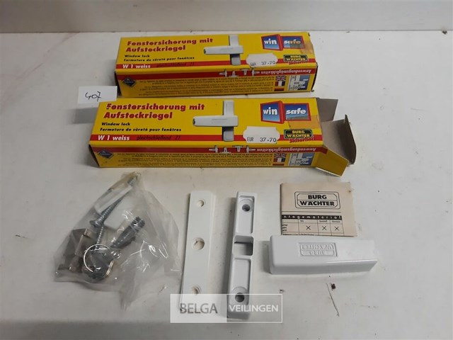 2 x vensterbeveiliging met sleutel burgwachter - afbeelding 1 van  3