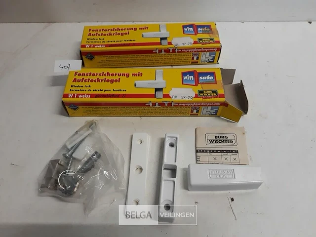 2 x vensterbeveiliging met sleutel burgwachter - afbeelding 1 van  3