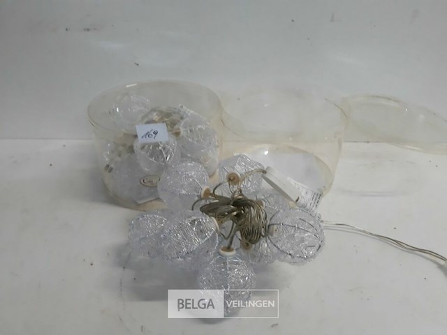 2 x verlichting led 10 ballen koud wit - afbeelding 1 van  3