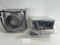 2 x verluchtingsrooster 18x18 cm met klep rvs - afbeelding 3 van  3