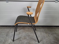 2 x vintage stoel drisag occhio van roel vandebeek voor drisag met armleuning - afbeelding 4 van  6