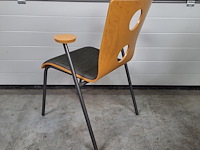 2 x vintage stoel drisag occhio van roel vandebeek voor drisag met armleuning - afbeelding 5 van  6
