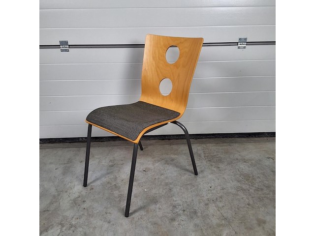 2 x vintage stoel drisag occhio van roel vandebeek voor drisag zonder armleuning - afbeelding 3 van  7