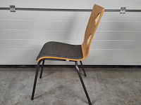 2 x vintage stoel drisag occhio van roel vandebeek voor drisag zonder armleuning - afbeelding 4 van  7