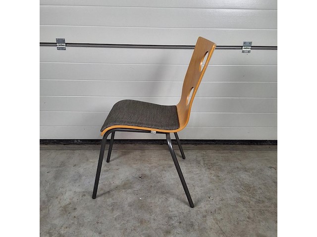 2 x vintage stoel drisag occhio van roel vandebeek voor drisag zonder armleuning - afbeelding 4 van  7