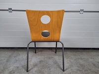 2 x vintage stoel drisag occhio van roel vandebeek voor drisag zonder armleuning - afbeelding 5 van  7