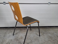 2 x vintage stoel drisag occhio van roel vandebeek voor drisag zonder armleuning - afbeelding 6 van  7