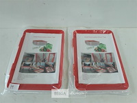 2 x voedselbewaarbak flexibele deksel - afbeelding 1 van  3