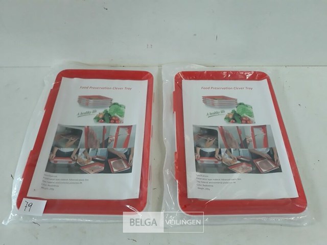 2 x voedselbewaarbak flexibele deksel - afbeelding 2 van  3