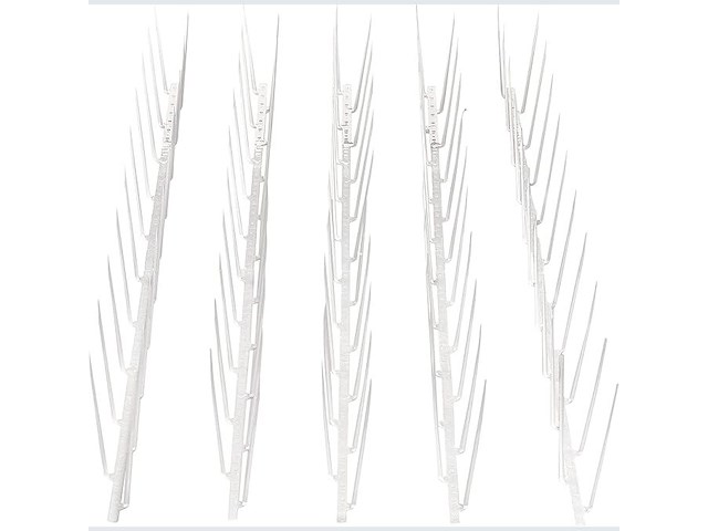 2 x vogelspikes doorzichtig polycarbonaat tot 4,9m - afbeelding 1 van  4