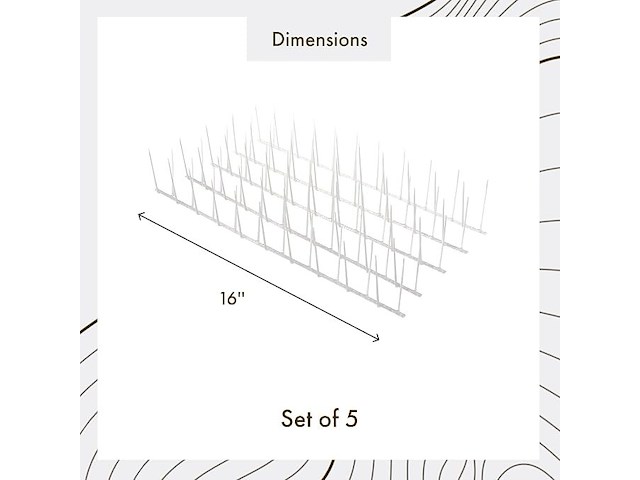 2 x vogelspikes doorzichtig polycarbonaat tot 4,9m - afbeelding 2 van  4
